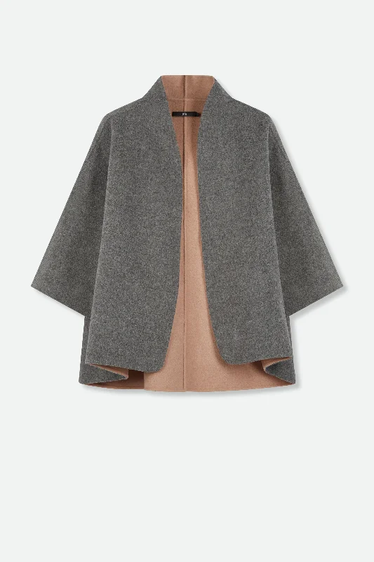 HEIDI JACKET IN TWO-TONE ITALIAN WOOL