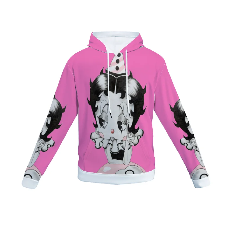 Customizable Unisex All Over Print Plush Hoodies with Pockets