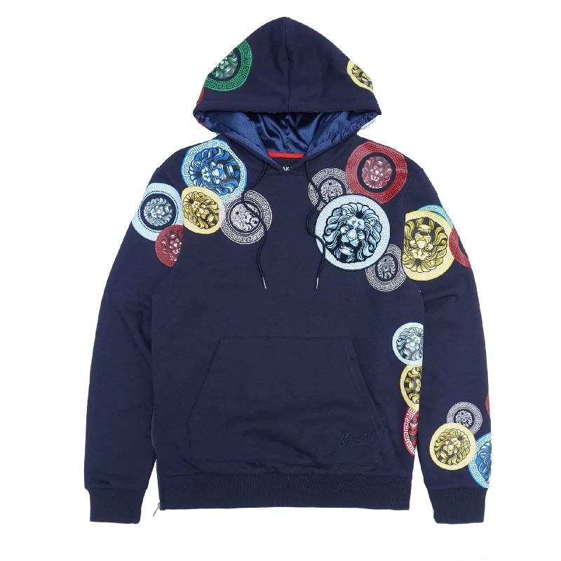 M4660 Aryeh Fleece Hoodie - Navy