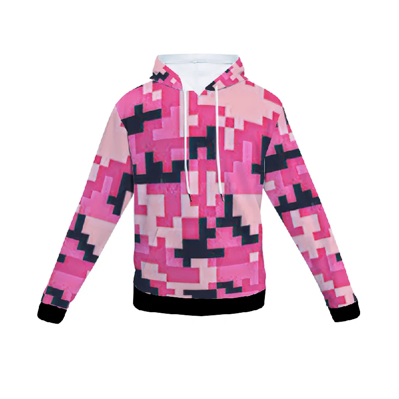 Customizable Unisex All Over Print Plush Hoodies with Pockets