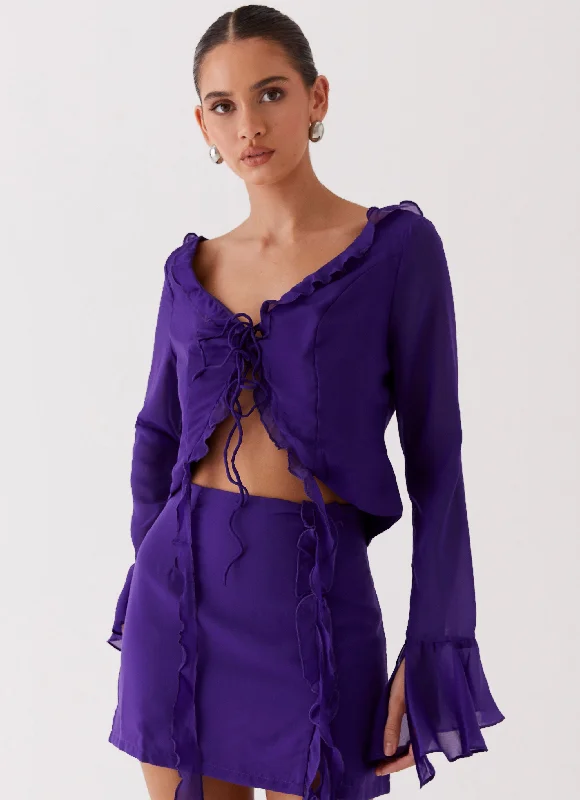 My Favourite Part Blouse - Violet