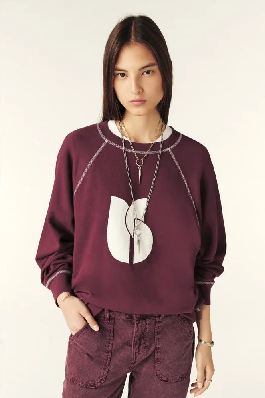 Ba&sh Sweatshirt Bart Aubergine Sweatshirt