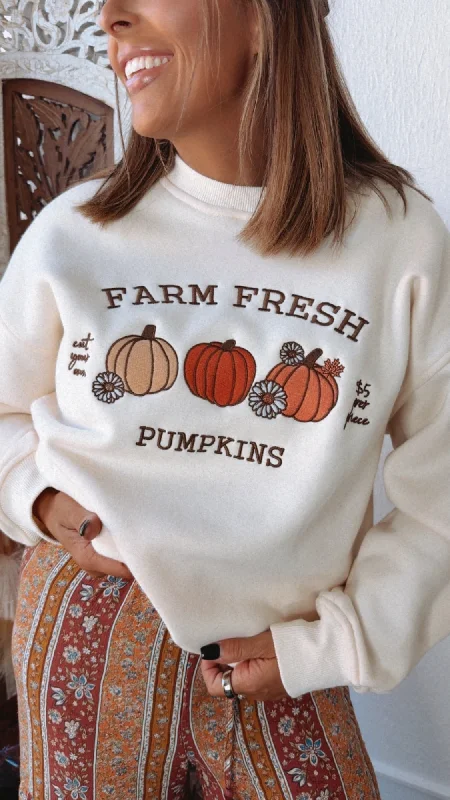 Farm Fresh Pumpkins Crewneck Sweatshirt