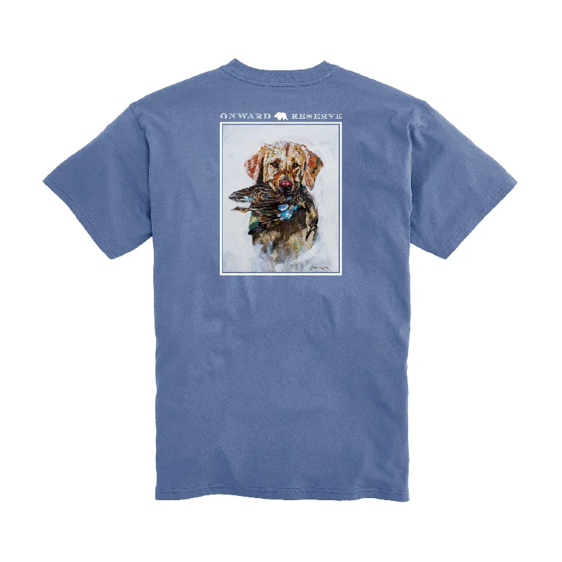 Duck Dog Short Sleeve Tee - Washed Blue