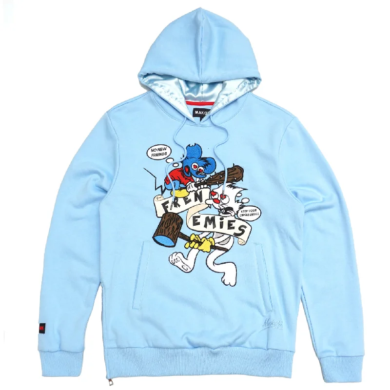 M4261 Frenemies Fleece Hoodie - Blue