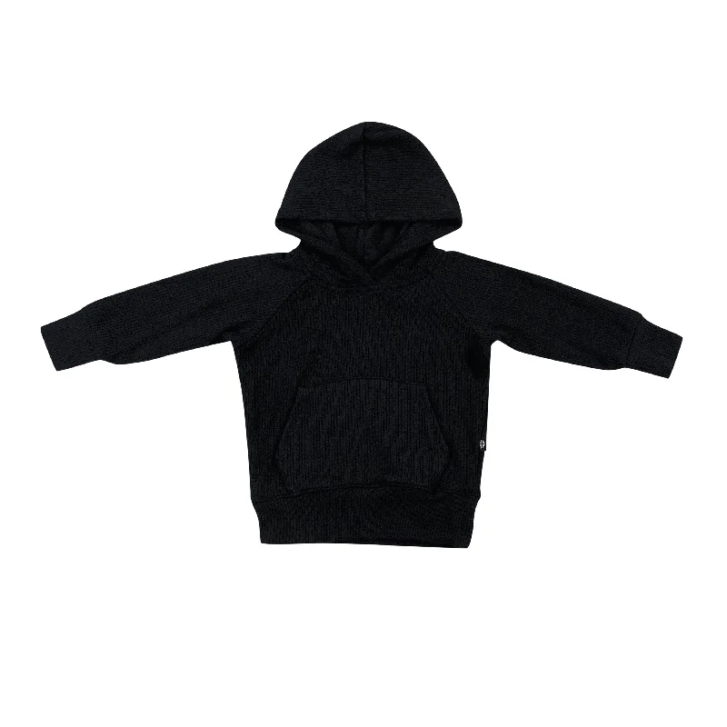 Ribbed Hoodie in Midnight