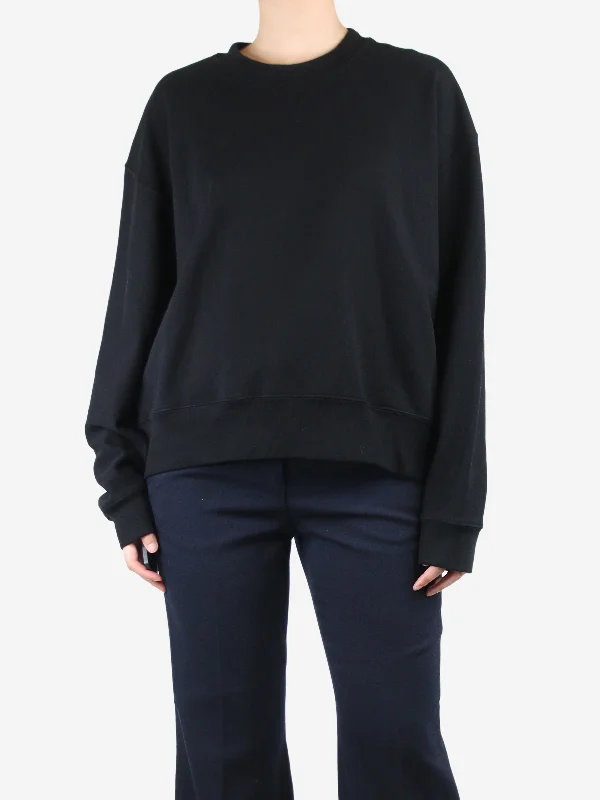 Black crewneck sweatshirt - size S