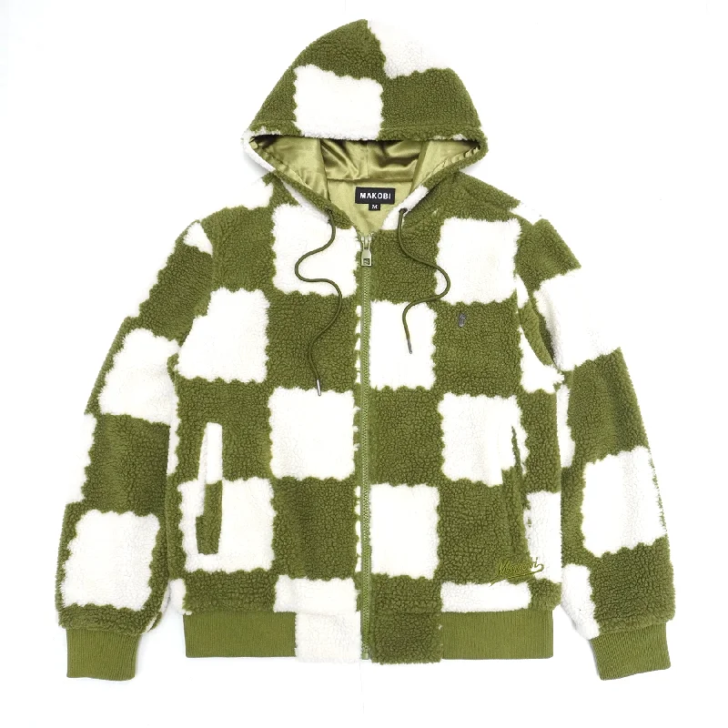 M5523 Agatino Sherpa Hoodie - Olive