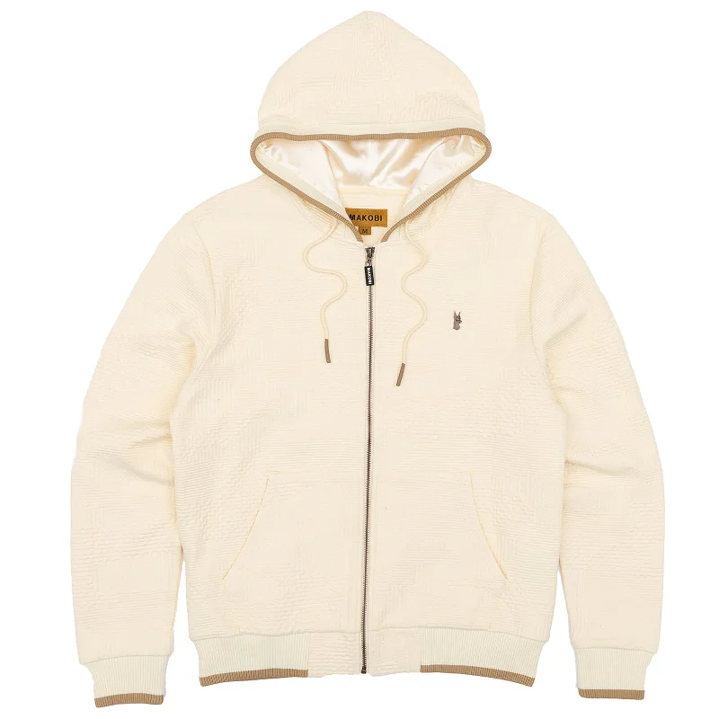 M4432 Amalfi Knit Hoodie - Natural