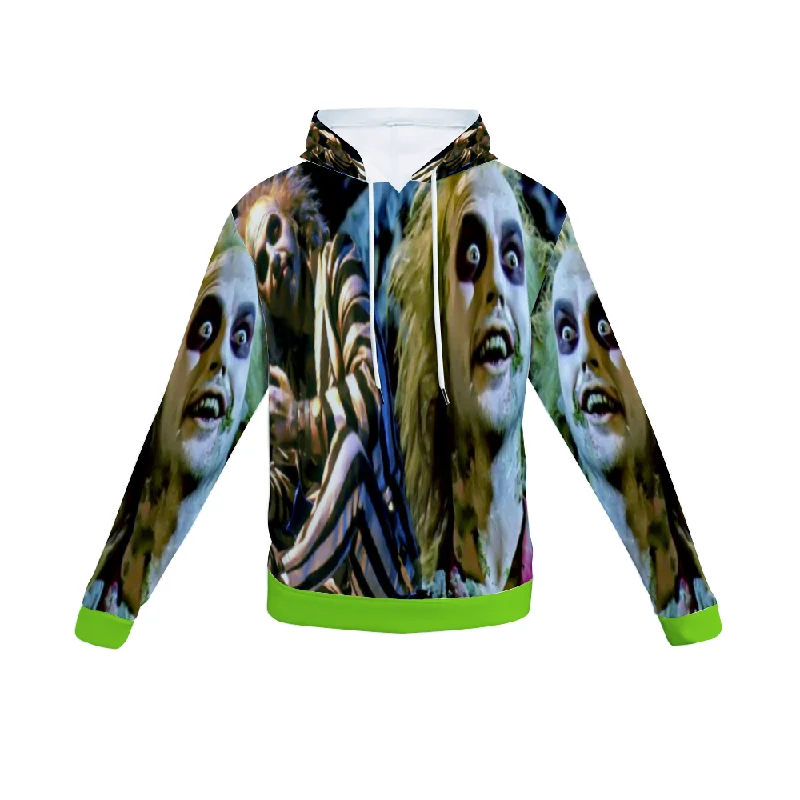 Customizable Unisex All Over Print Plush Hoodies with Pockets