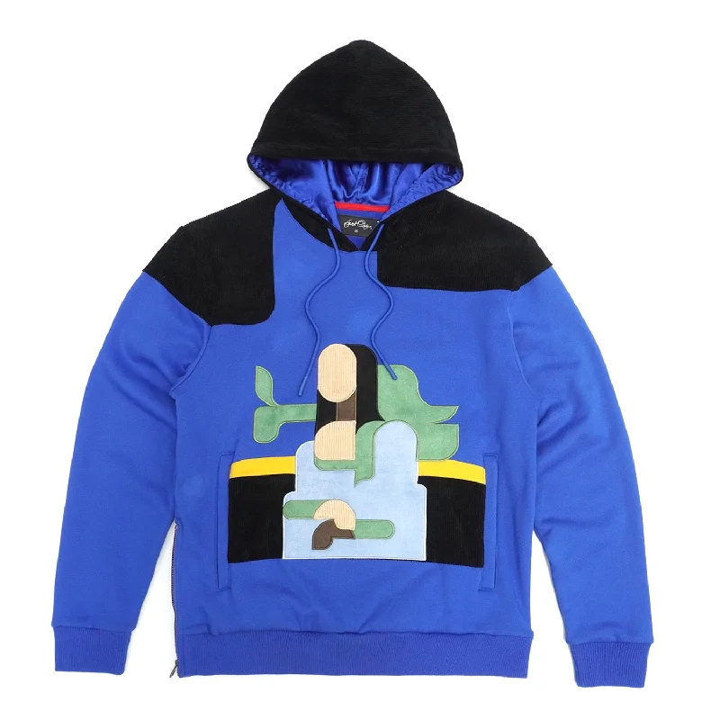 F5755 MonaLisa Corduroy Hoodie - Royal