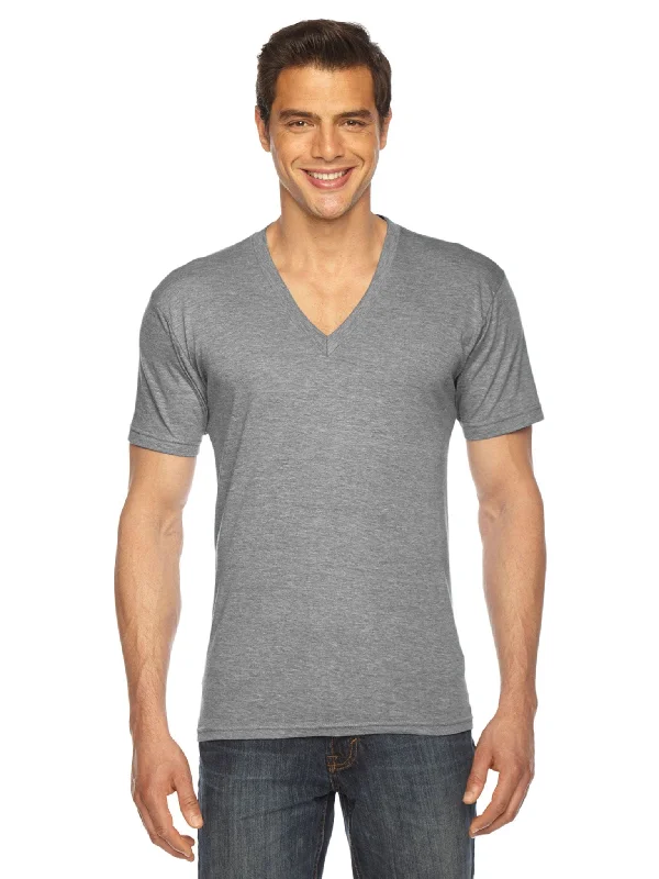 American Apparel Unisex Triblend Short Sleeve V-Neck