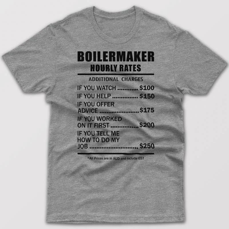 Boilermaker Hourly Rates - T-shirt