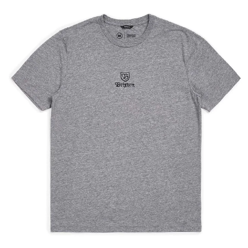 Brixton Main Label Premium T-Shirt Heather Grey