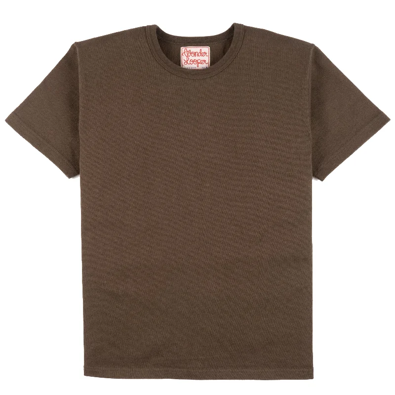 Crewneck T-shirt - Double Heavyweight - Khaki Green