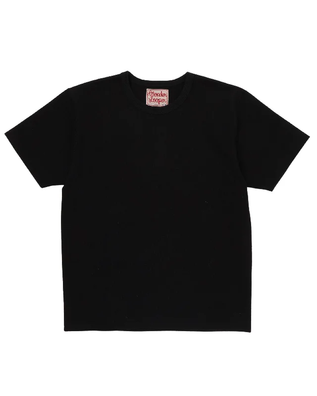 Crewneck T-shirt - Triple Heavyweight Tsuriami - Black