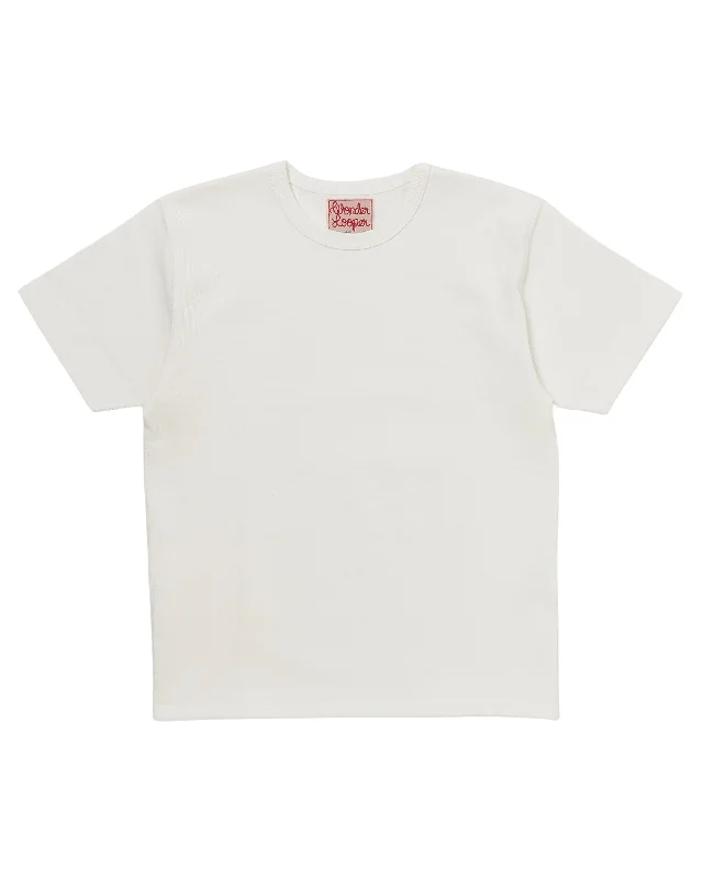 Crewneck T-shirt - Triple Heavyweight Tsuriami - White