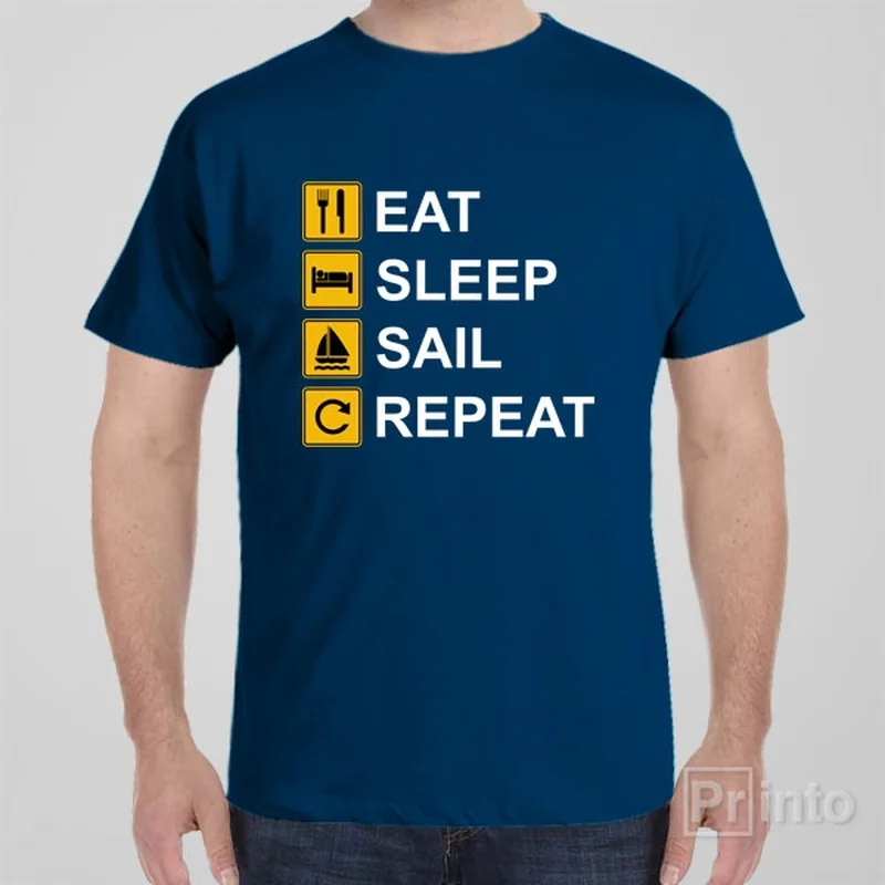 Eat Sleep Sail Repeat - T-shirt