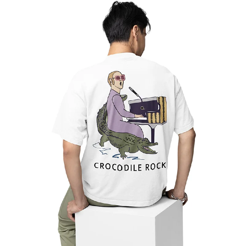 Elton John Oversized T shirt - Crocodile Rock