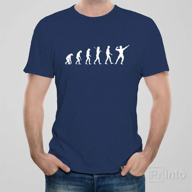 Evolution of bodybuilder - T-shirt