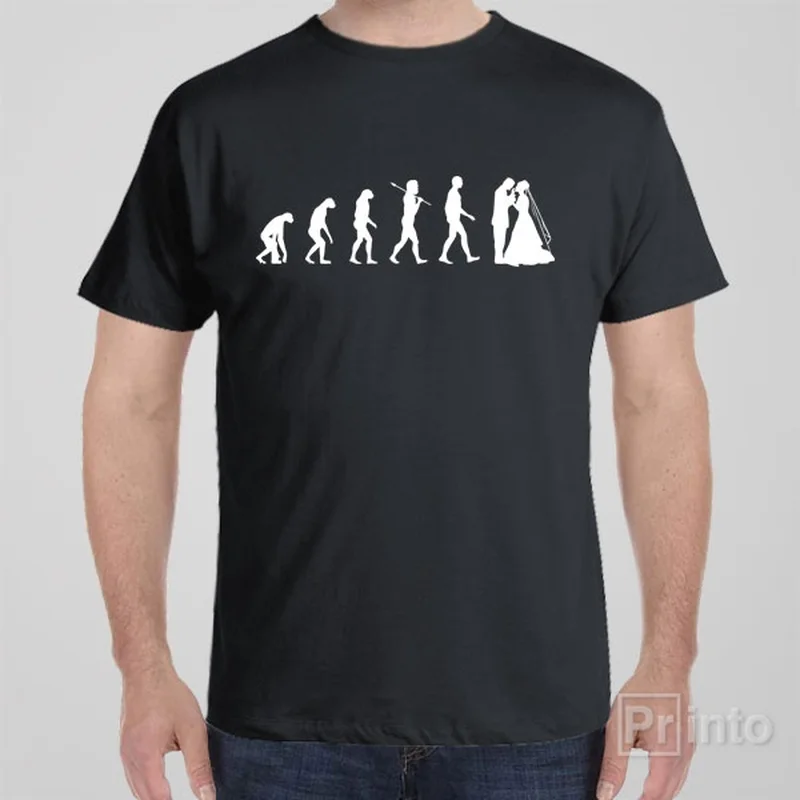 Evolution of wedding - T-shirt