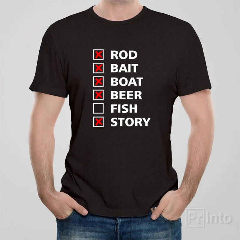 Fishing checklist - T-shirt