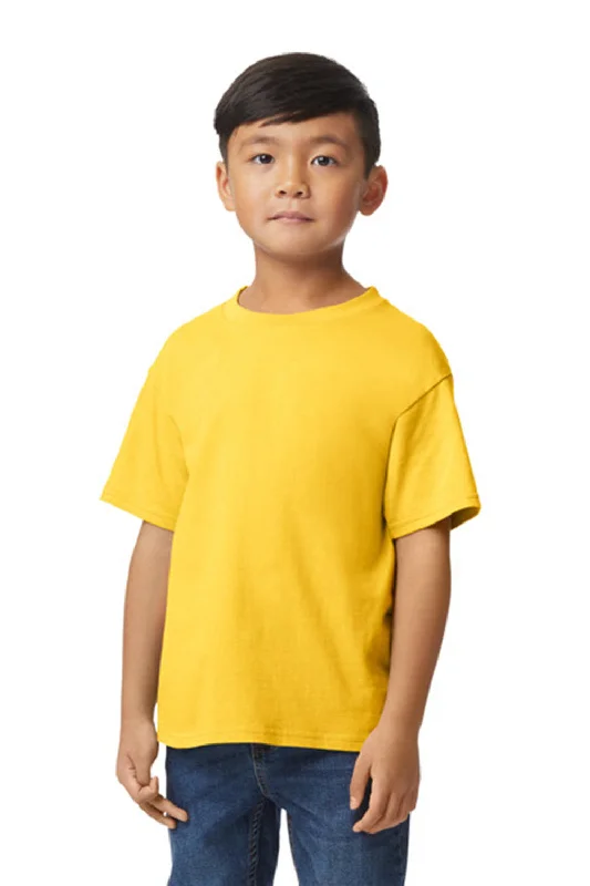 Gildan Youth Softstyle Short Sleeve Crewneck T-Shirt - Daisy Yellow