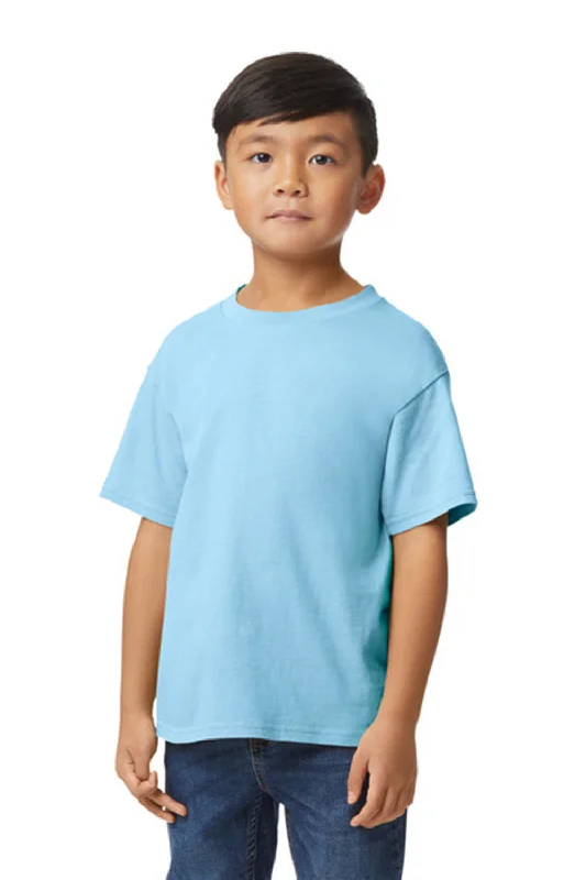 Gildan Youth Softstyle Short Sleeve Crewneck T-Shirt - Light Blue