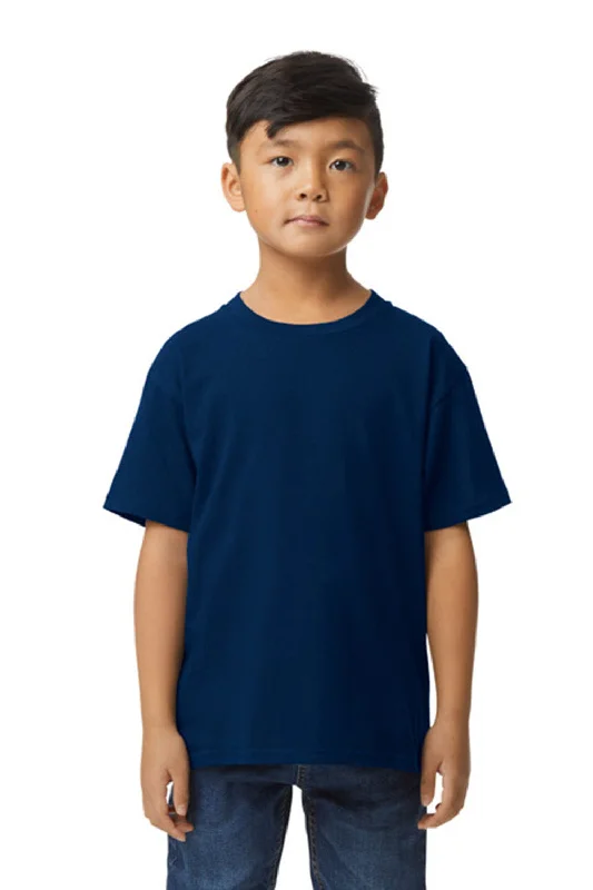 Gildan Youth Softstyle Short Sleeve Crewneck T-Shirt - Navy Blue