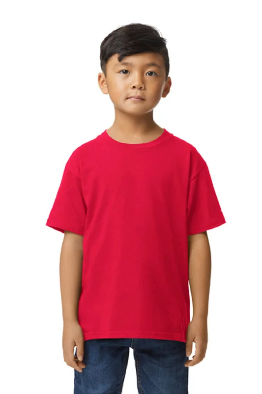 Gildan Youth Softstyle Short Sleeve Crewneck T-Shirt - Red