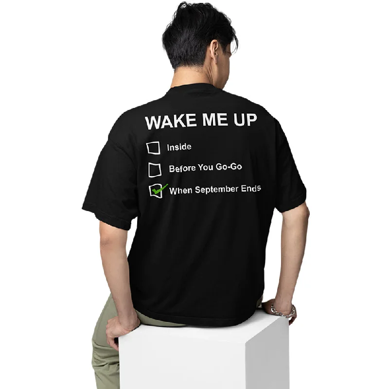 Green Day Oversized T shirt - Wake Me Up When September Ends