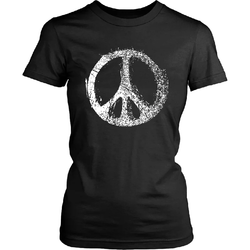 GRUNGE PEACE SIGN Women's Short Sleeve T-Shirt