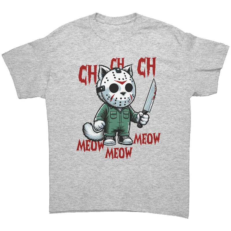 Halloween Cat Ch Ch Ch Jason Cat Unisex T-Shirt