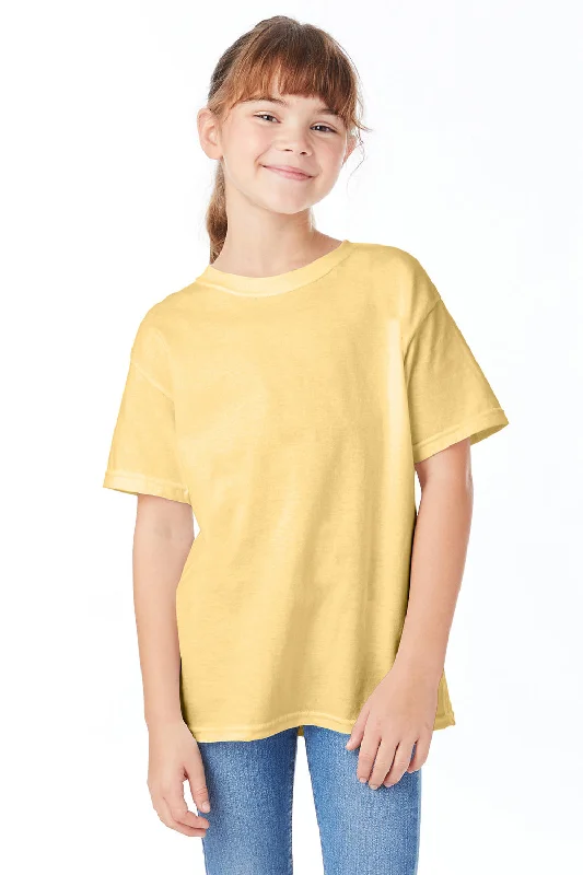 Hanes Youth ComfortSoft Short Sleeve Crewneck T-Shirt - Athletic Gold