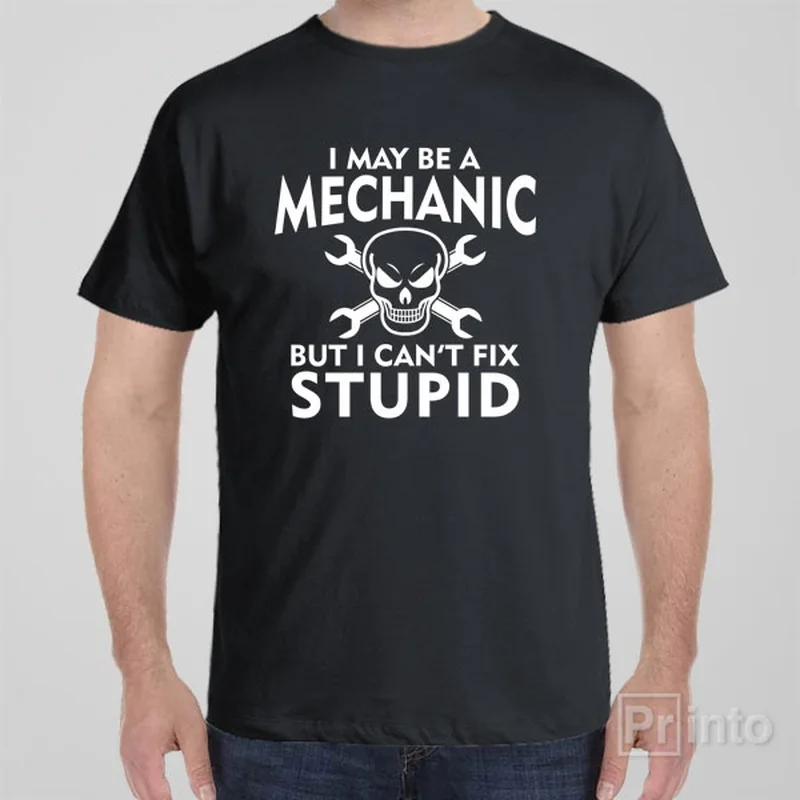 I may be a mechanic but I can't fix stupid - T-shirt