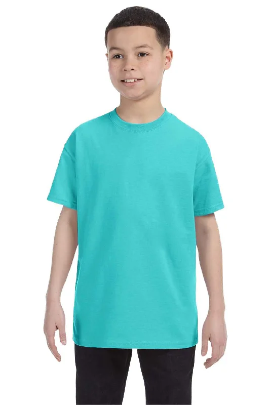 Jerzees Youth Dri-Power Moisture Wicking Short Sleeve Crewneck T-Shirt - Scuba Blue