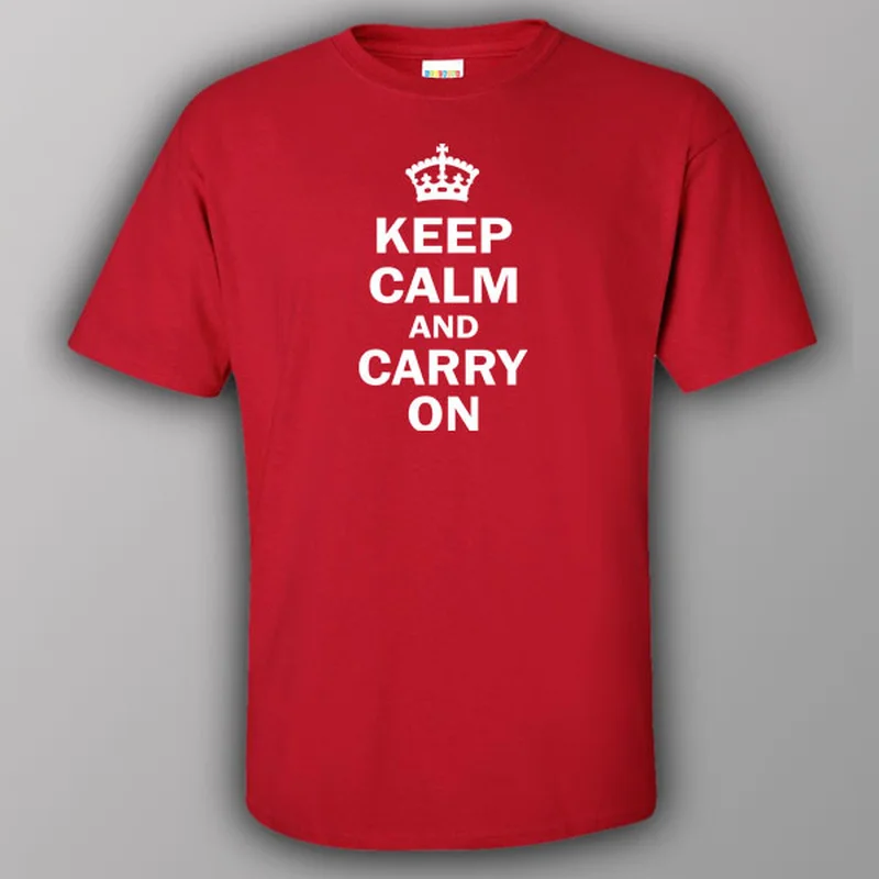 Keep calm and carry on - T-shirt