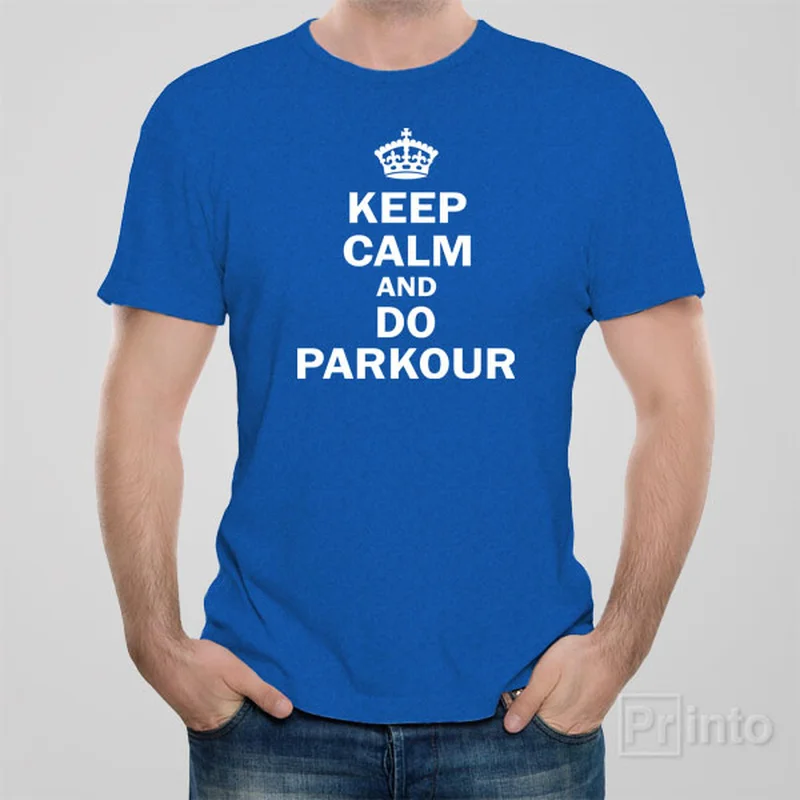 Keep calm and do parkour - T-shirt