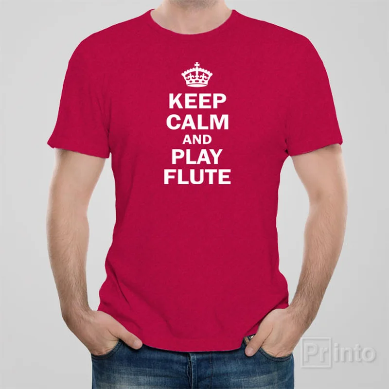 Keep calm and play flute T-shirt