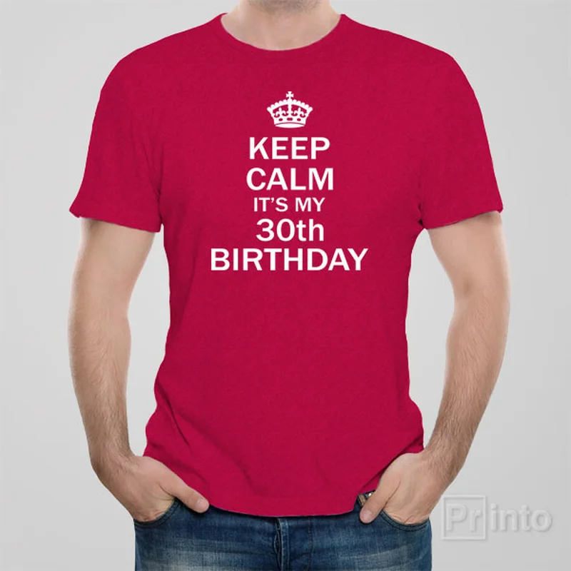 Keep calm it's my 30th birthday