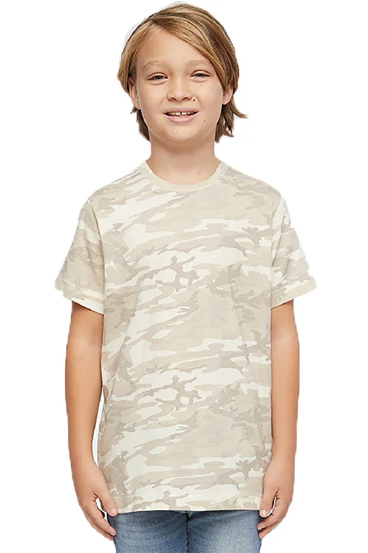 LAT Youth Fine Jersey Short Sleeve Crewneck T-Shirt - Natural Camo