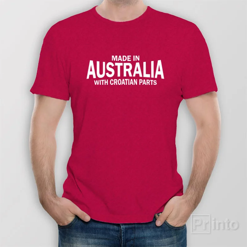 Made in Australia with Croatian parts - T-shirt