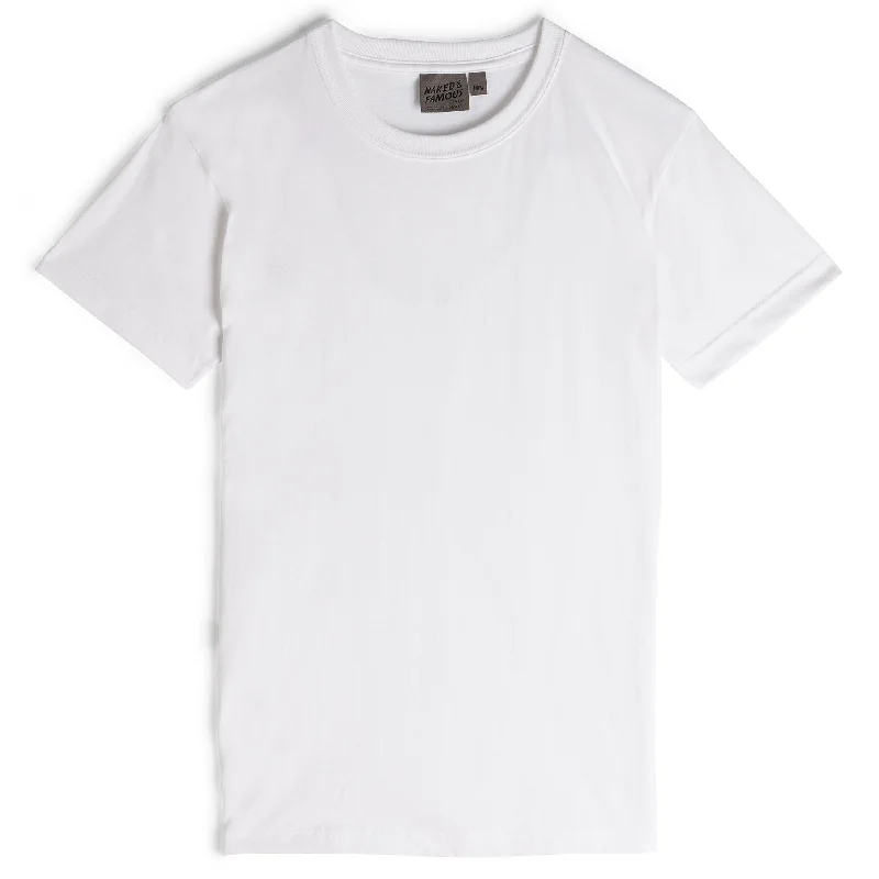 Circular Knit T-Shirt - White‎