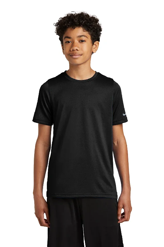 Nike Youth rLegend Dri-Fit Moisture Wicking Short Sleeve Crewneck T-Shirt - Black