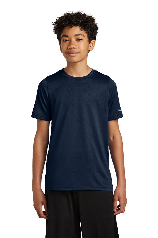 Nike Youth rLegend Dri-Fit Moisture Wicking Short Sleeve Crewneck T-Shirt - College Navy Blue