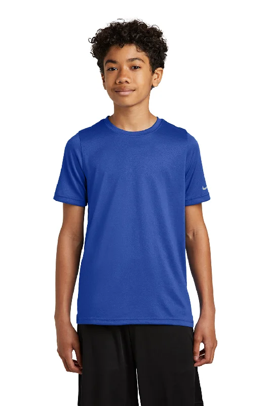 Nike Youth rLegend Dri-Fit Moisture Wicking Short Sleeve Crewneck T-Shirt - Game Royal Blue