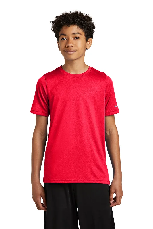 Nike Youth rLegend Dri-Fit Moisture Wicking Short Sleeve Crewneck T-Shirt - University Red