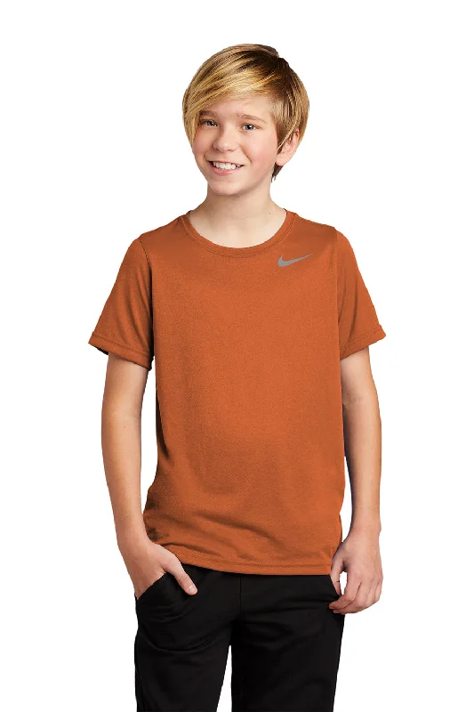 Nike Youth Team rLegend Dri-Fit Moisture Wicking Short Sleeve Crewneck T-Shirt - Desert Orange