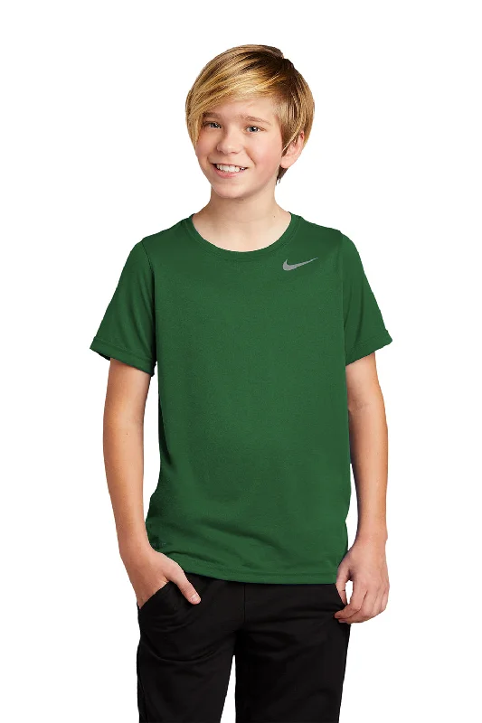 Nike Youth Team rLegend Dri-Fit Moisture Wicking Short Sleeve Crewneck T-Shirt - Gorge Green