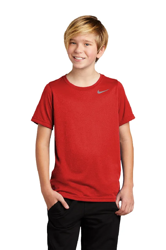 Nike Youth Team rLegend Dri-Fit Moisture Wicking Short Sleeve Crewneck T-Shirt - University Red